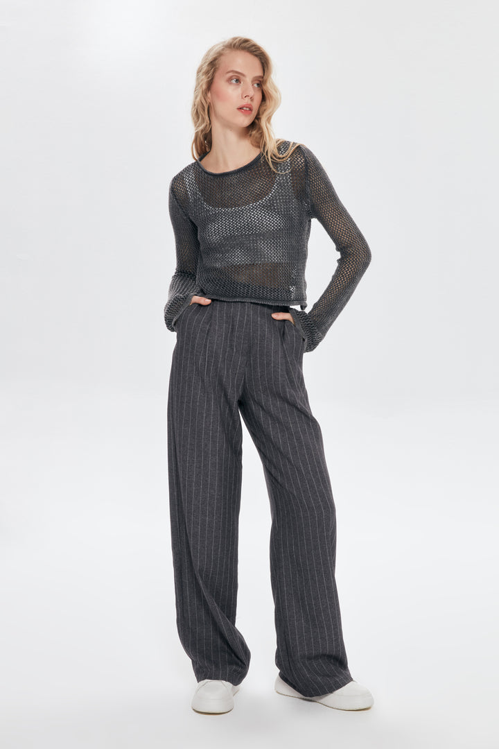 File Crop Triko Antrasit