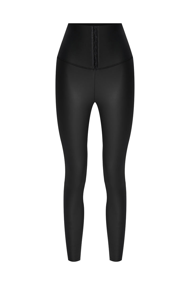 Agraph Detailed Leggings Black
