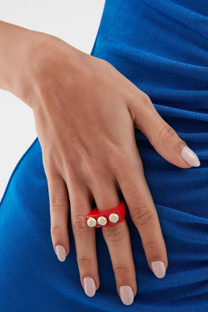 3 Ball Big Ring Red