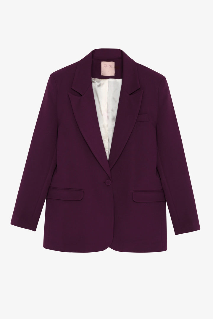 Blazer Ceket Mürdüm