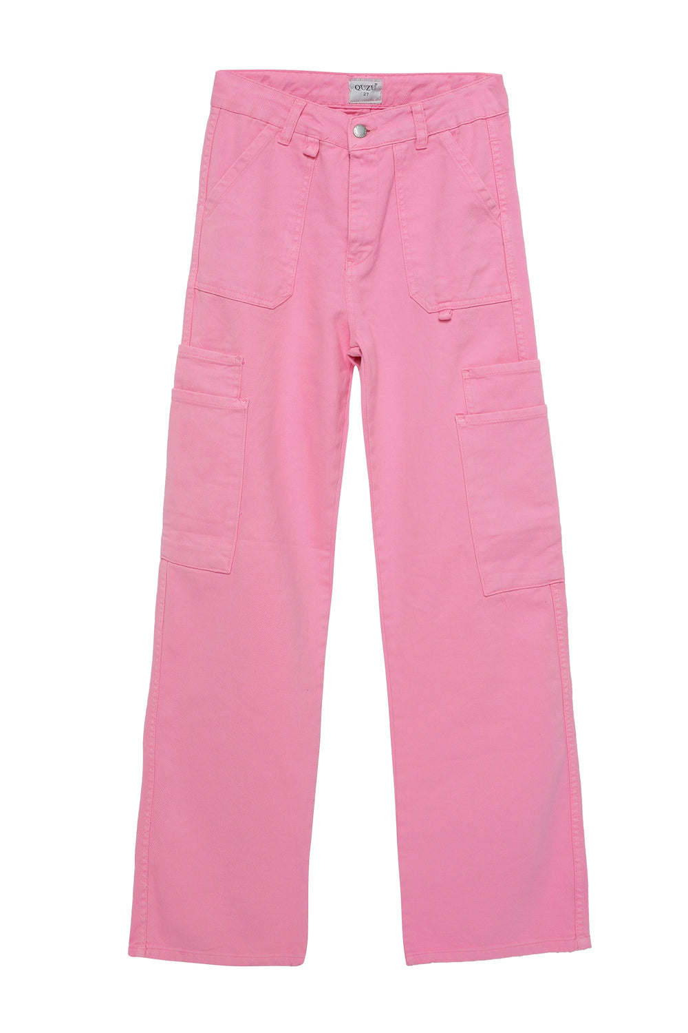 Pocket Detailed Cargo Pants Pink