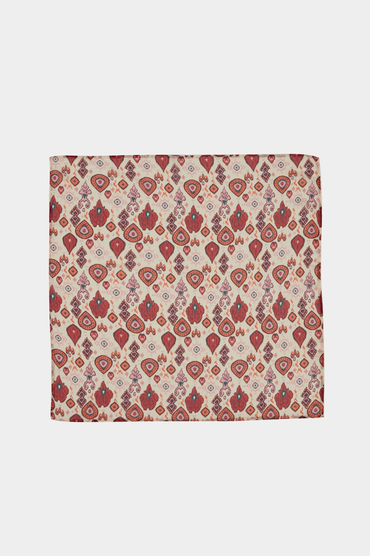 Colorful Patterned Bandana Beige