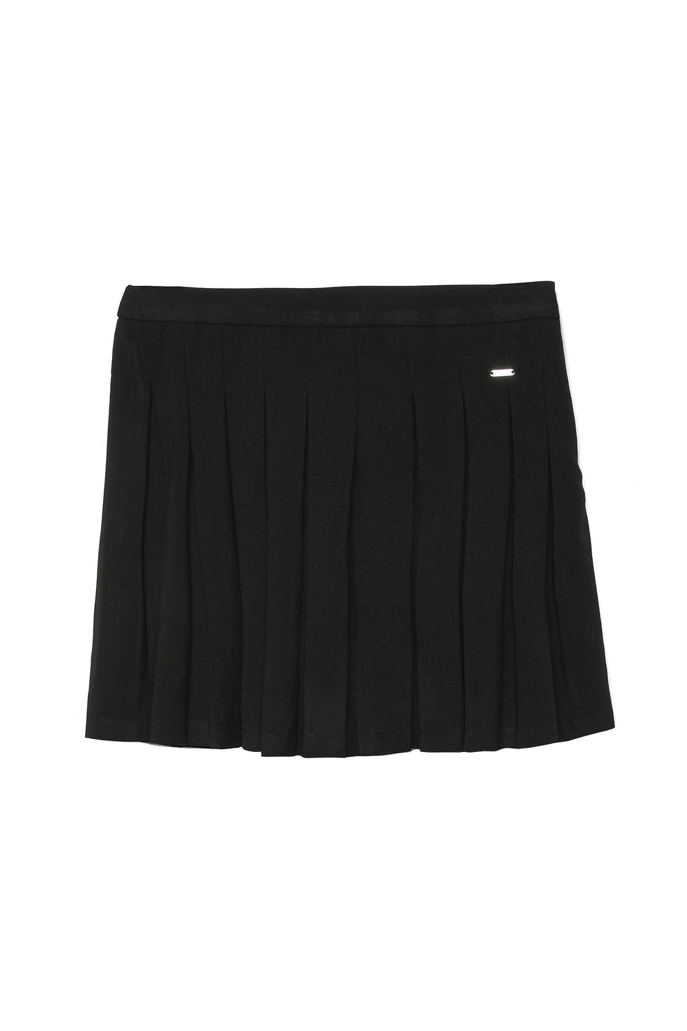 Pleated Mini Skirt Black