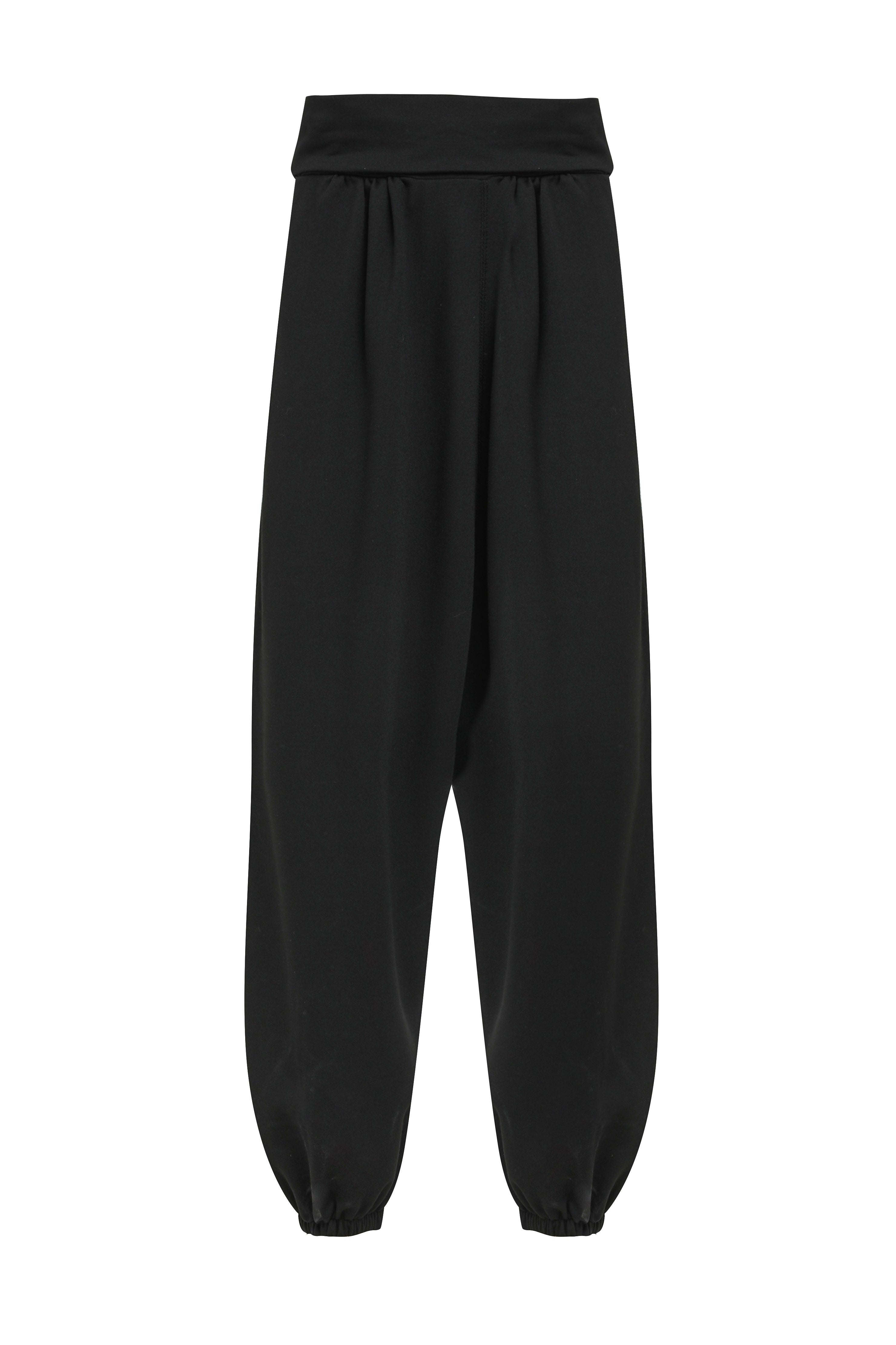 High Waist Baggy Pants Black