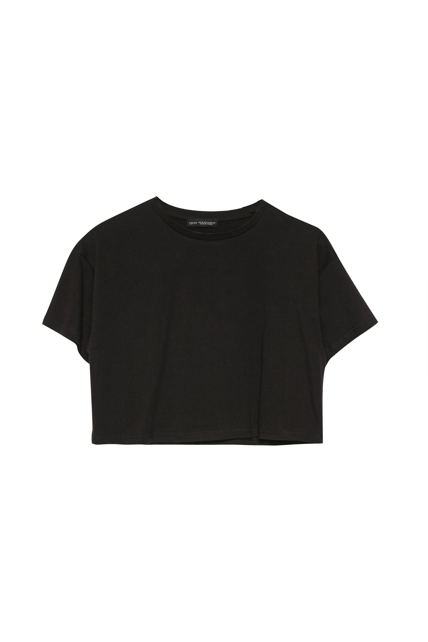 Basic Crop T-Shirt Black