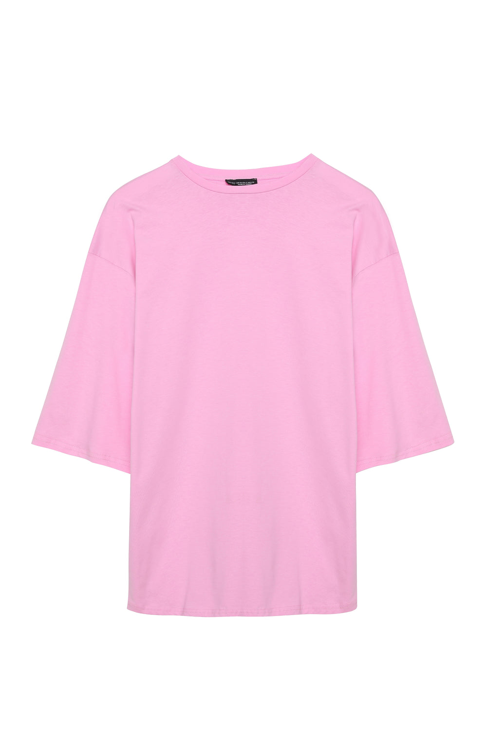 Truvakar Kol Basic Oversize Tişört Pembe