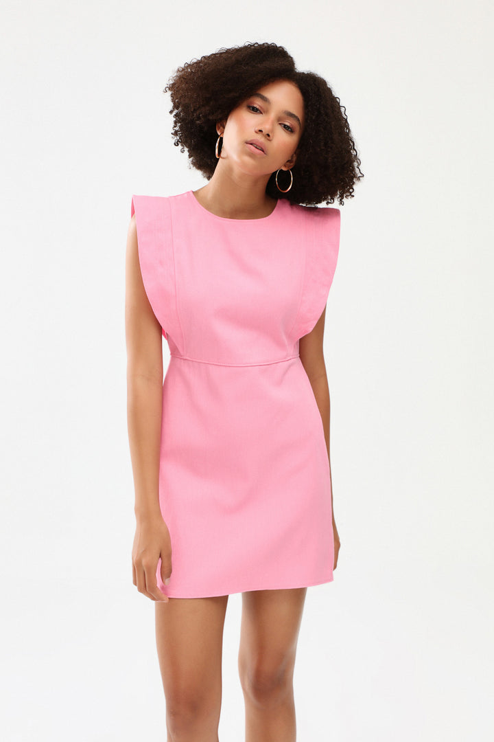 Flywheel Gabardine Dress Candy Pink
