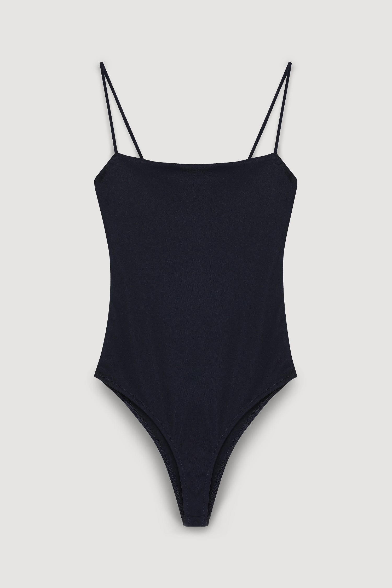 Thin Strap Bodysuit Dark Brown