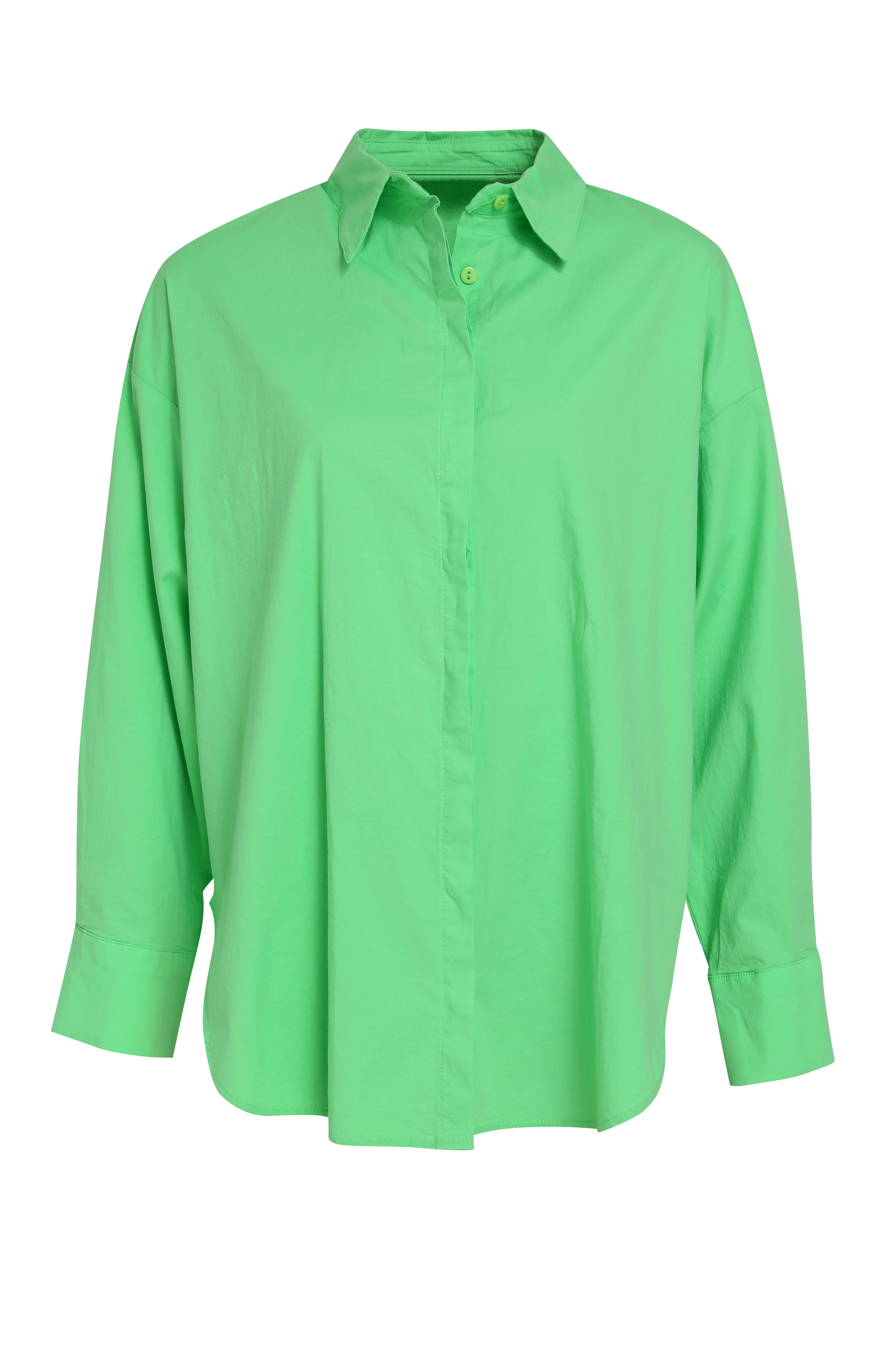 Oversize Basic Shirt Green