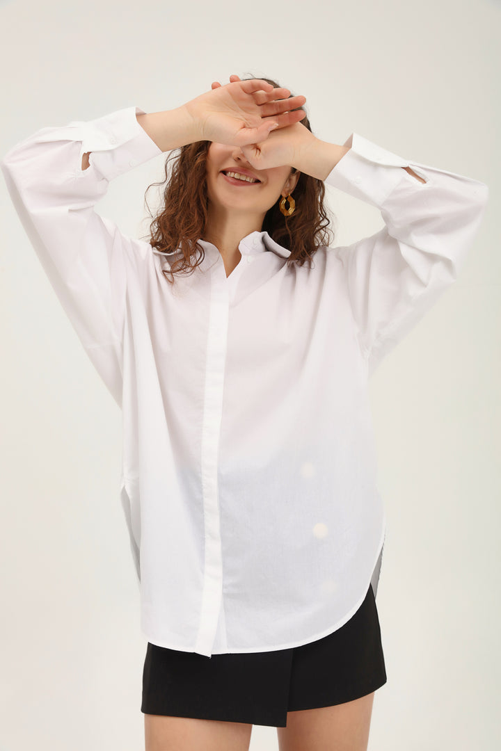 Oversize Basic Shirt White