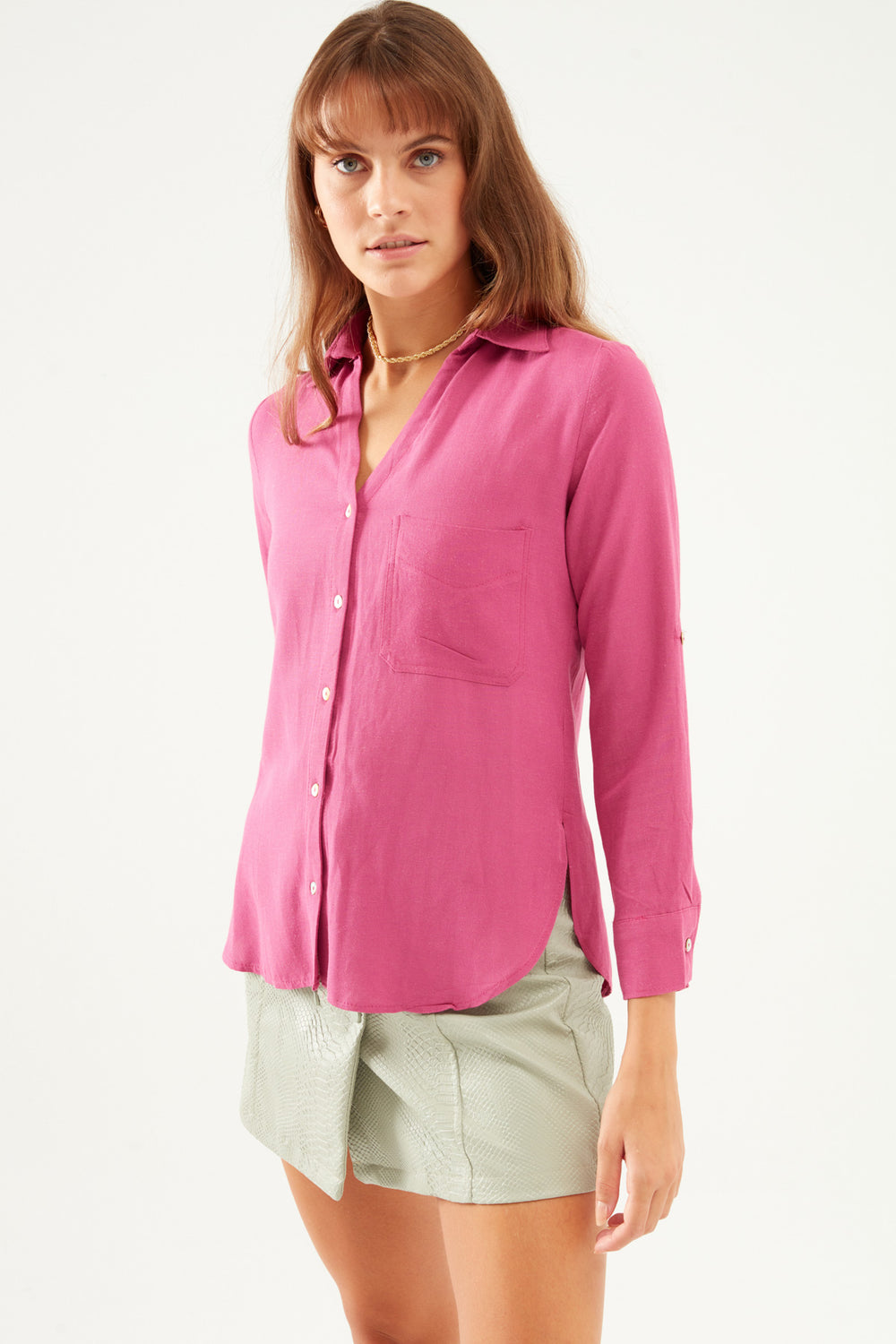 Keten Gömlek Orkide