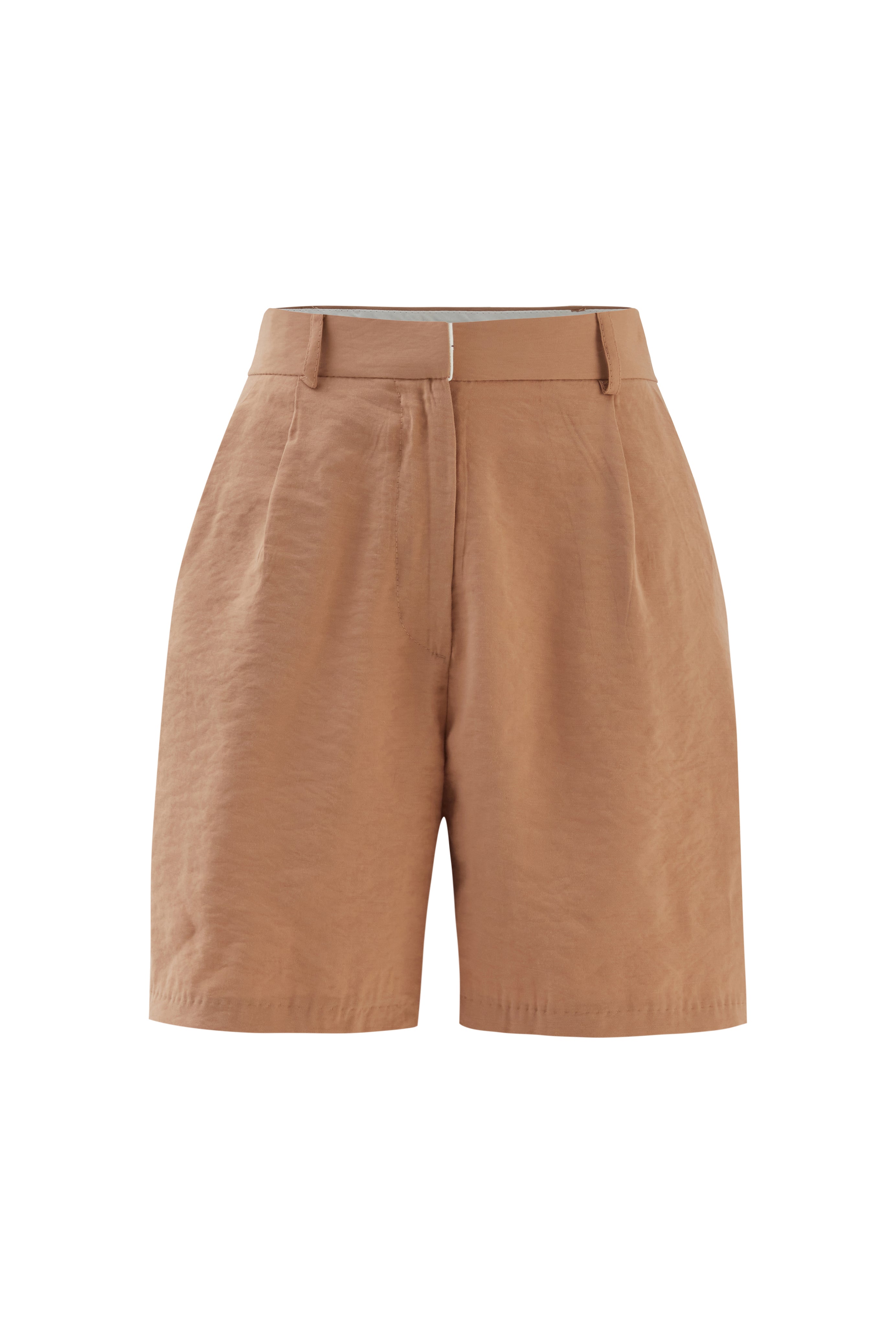 High Waist Shorts Camel