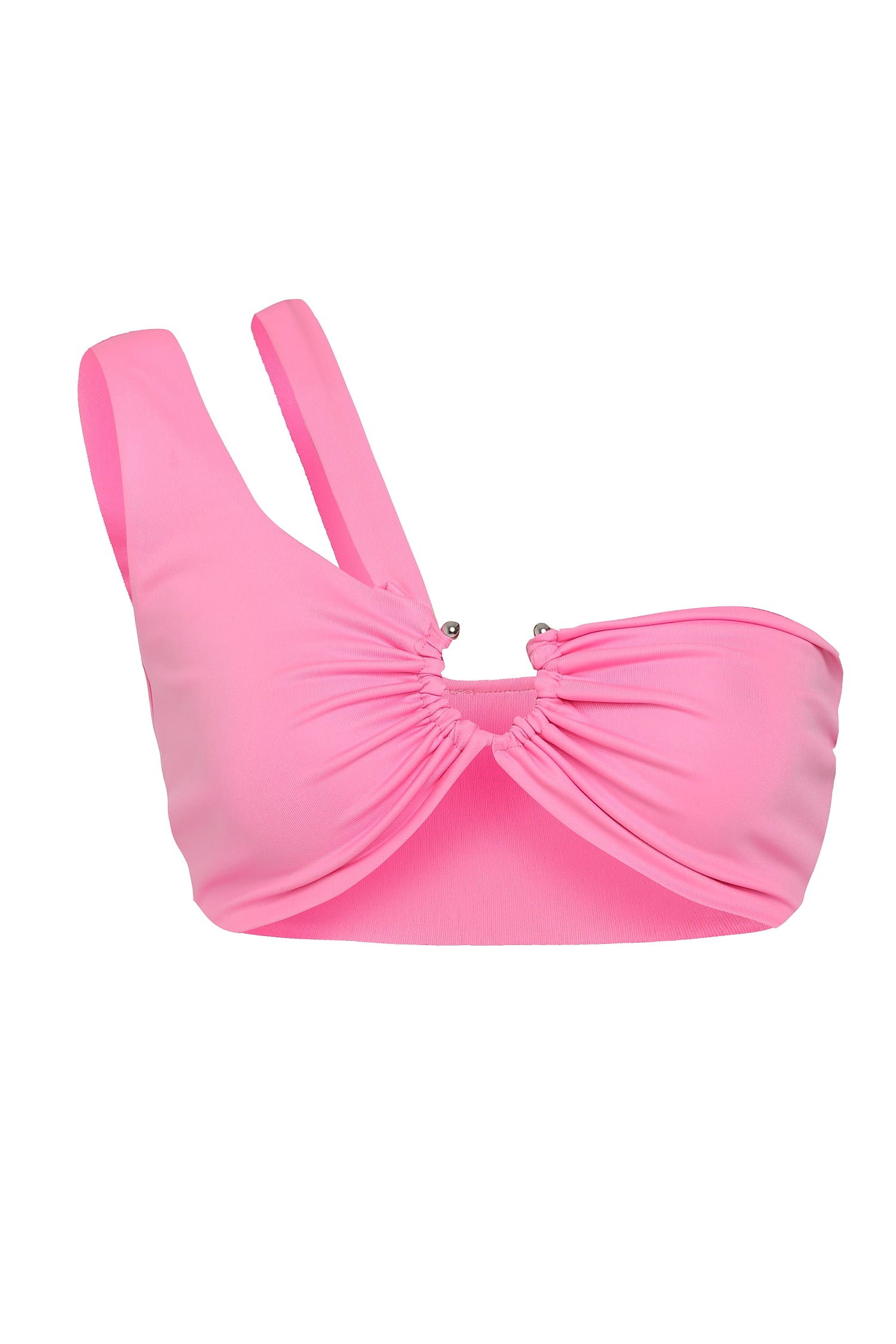 Ring Detailed Bustier Candy Pink