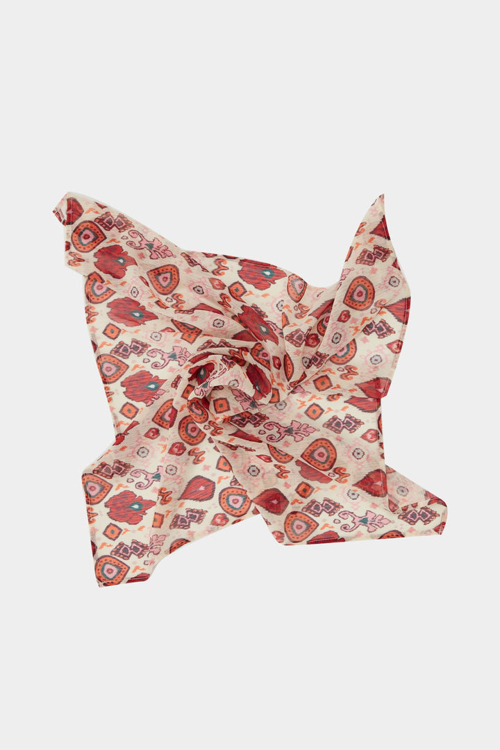 Colorful Patterned Bandana Beige