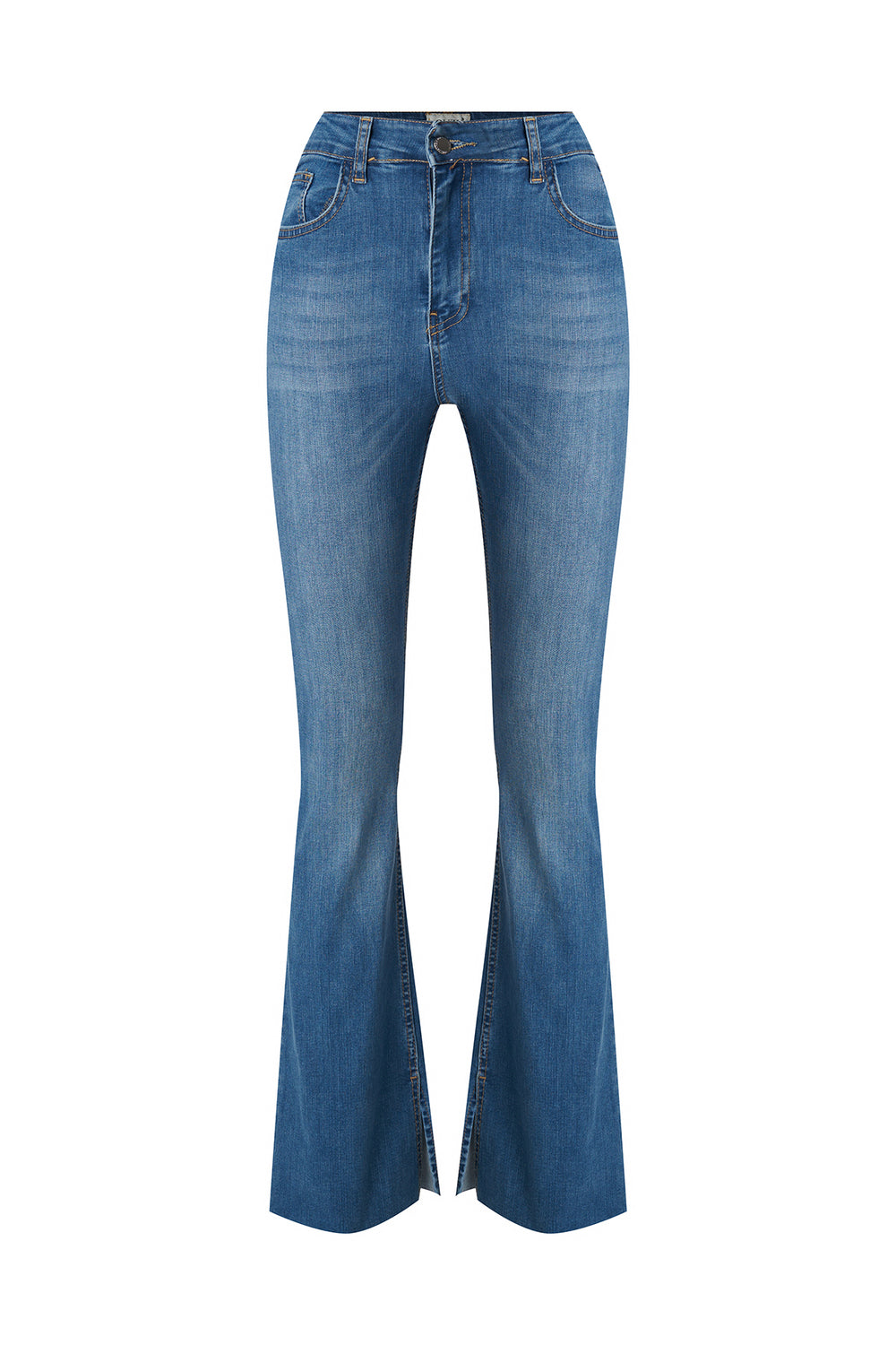 Spanish Leg Slit Jeans Blue