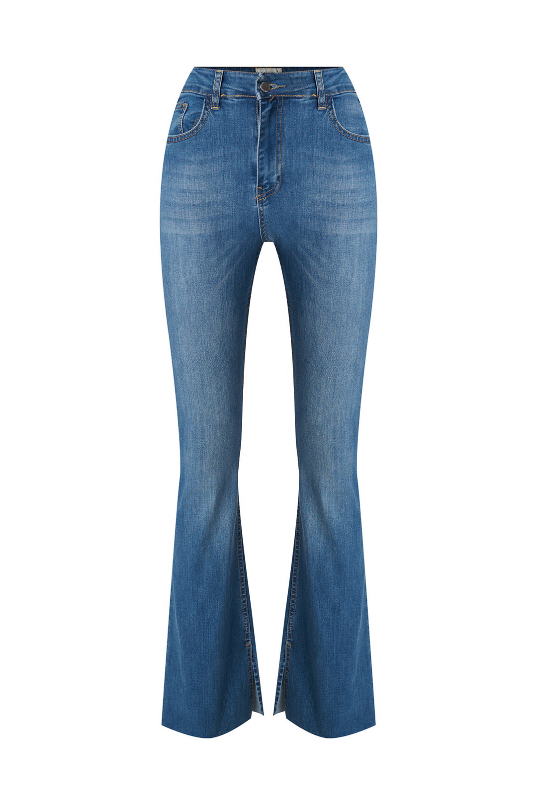 Spanish Leg Slit Jeans Blue