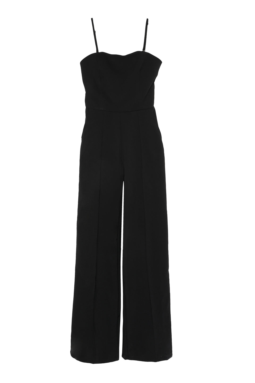 Pocket Detailed Wide Leg Jumpsuit Black