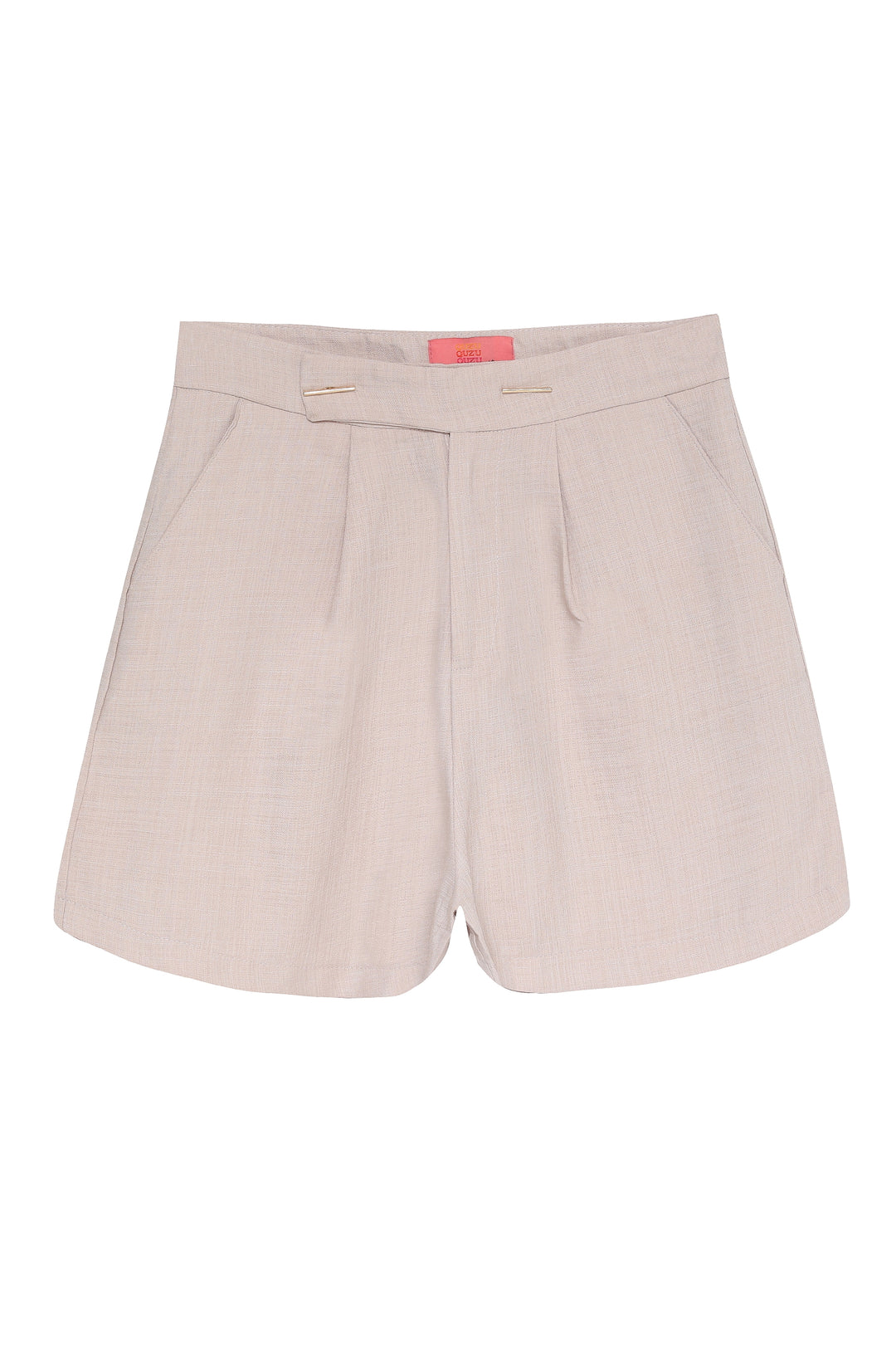 High Waist Mini Shorts Natural