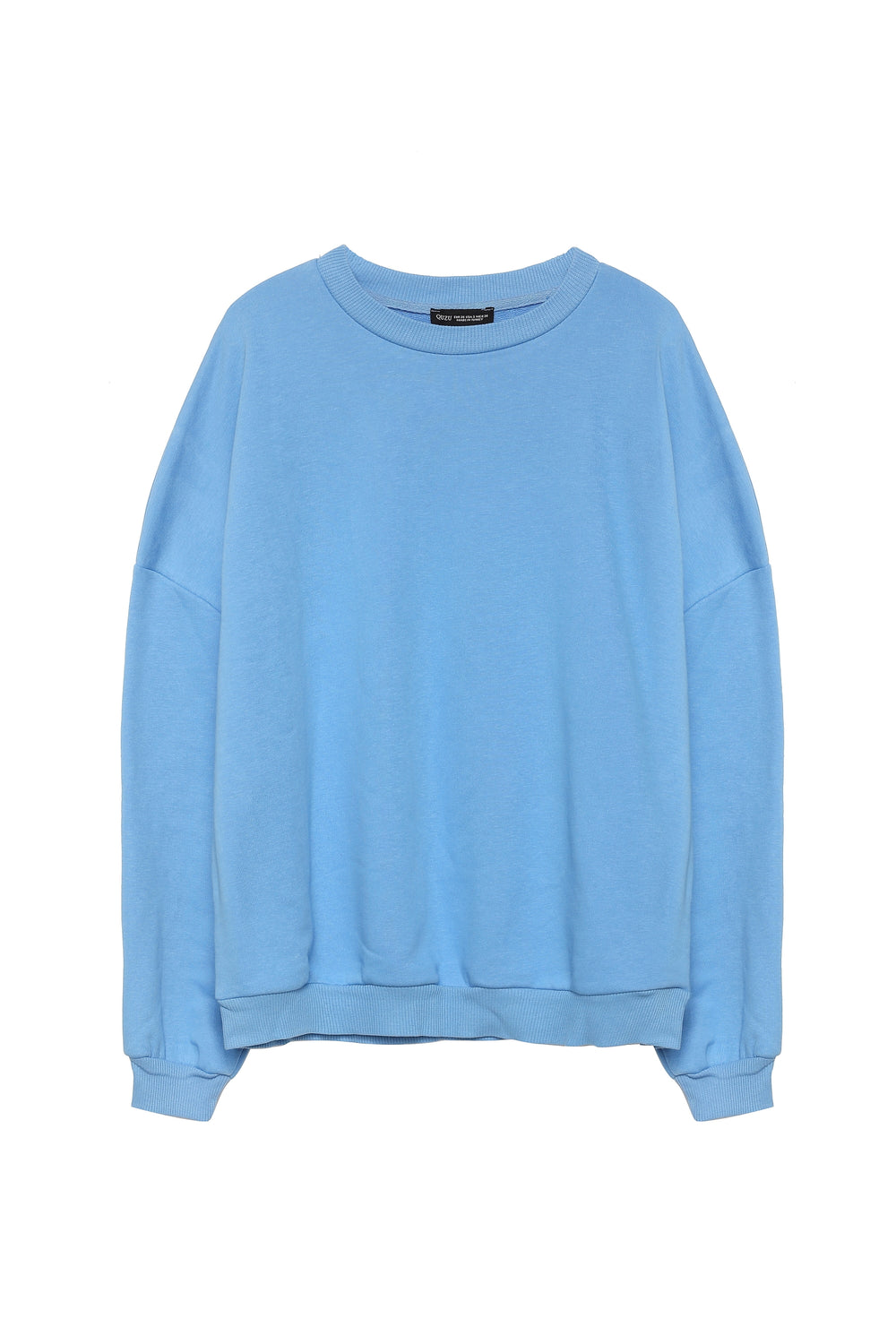 Crew Neck Oversize Sweatshirt Blue