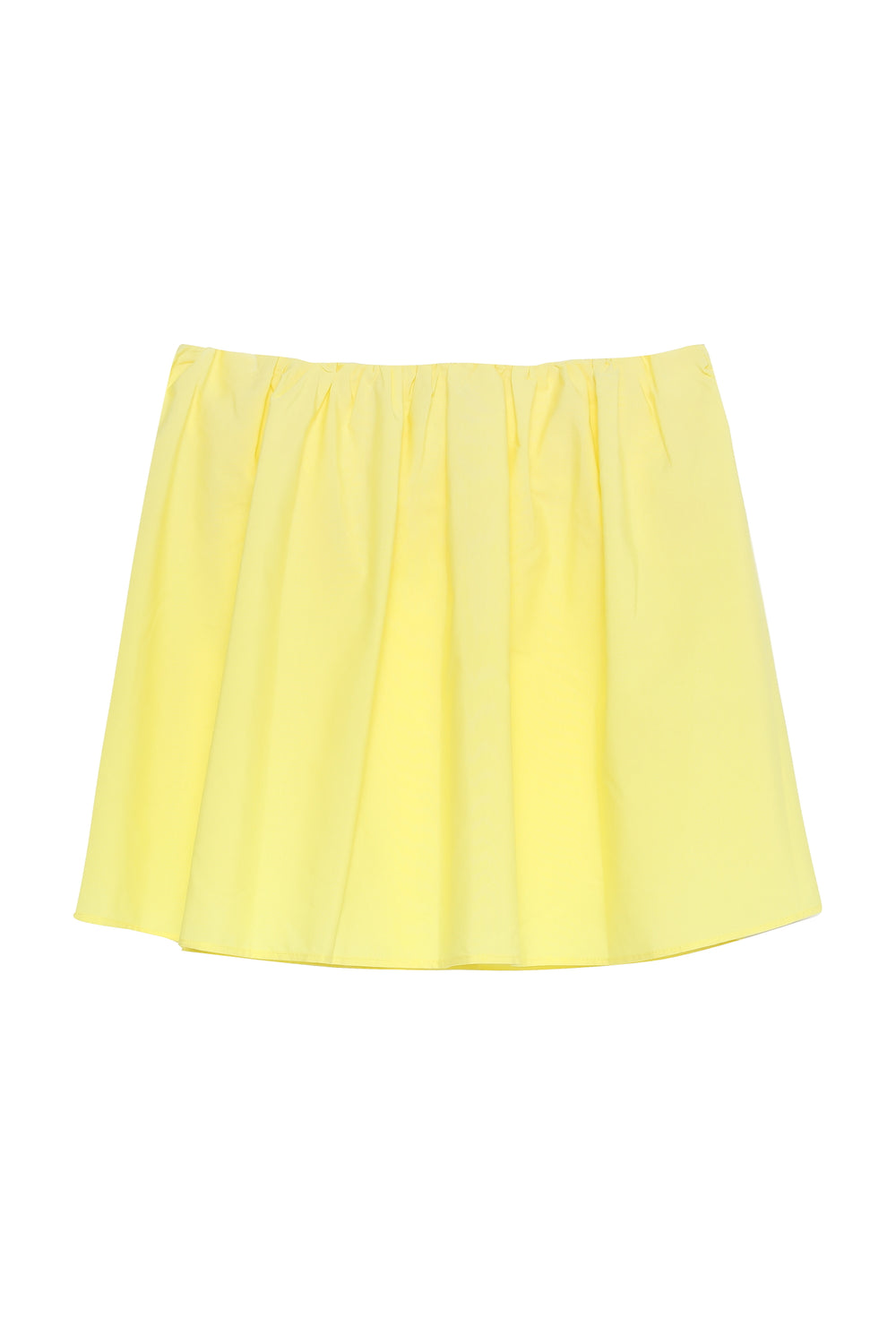 Strapless Balloon Blouse Yellow