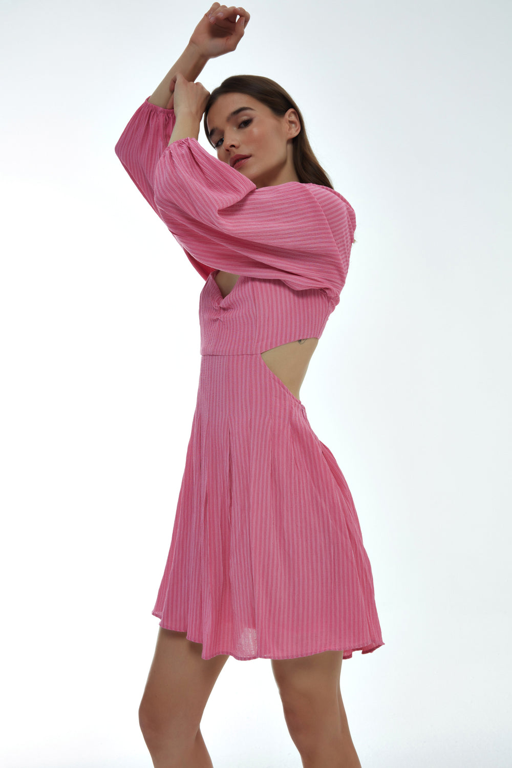 Low Back Dress Pink