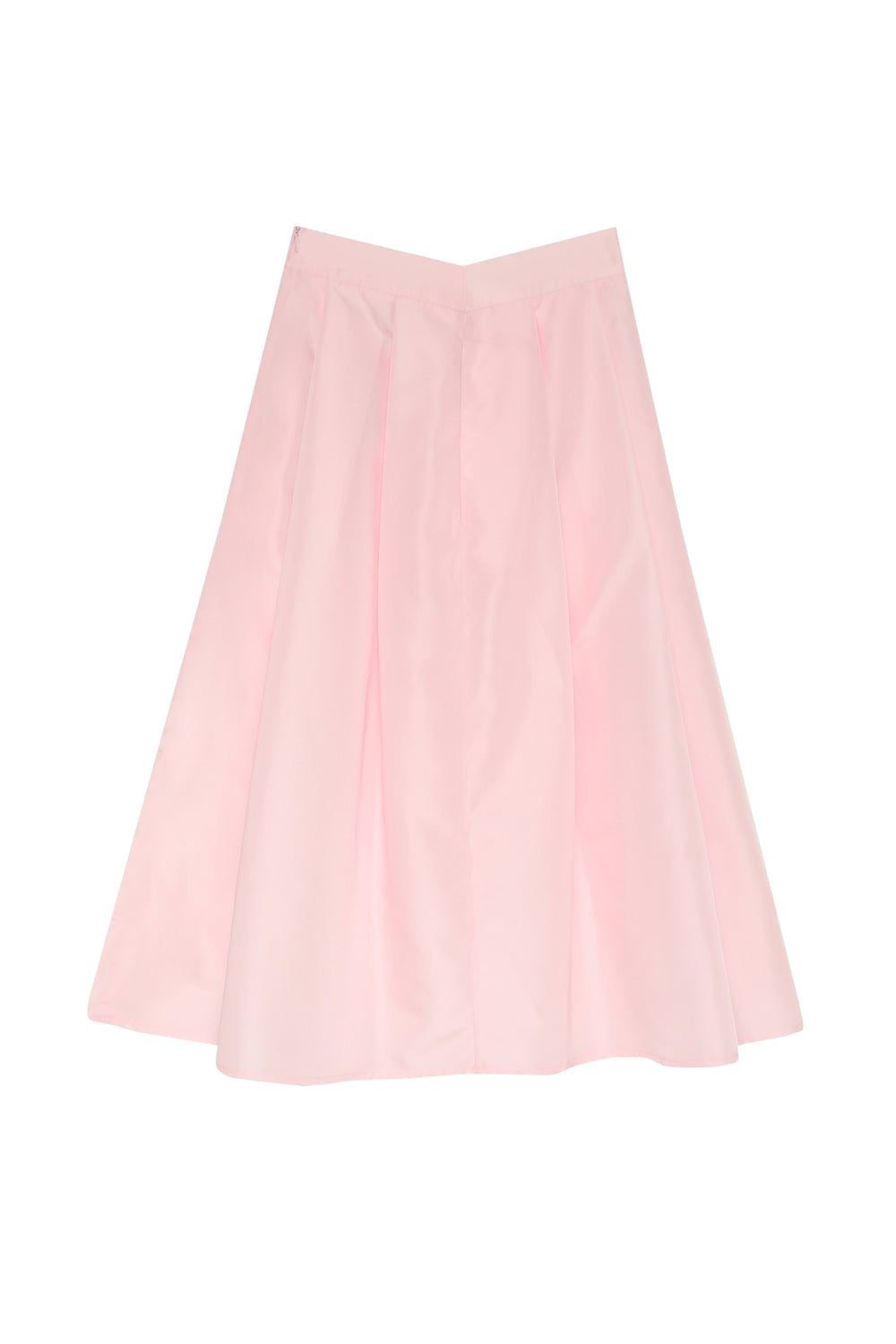 Pleated Pocket Midi Skirt Powder