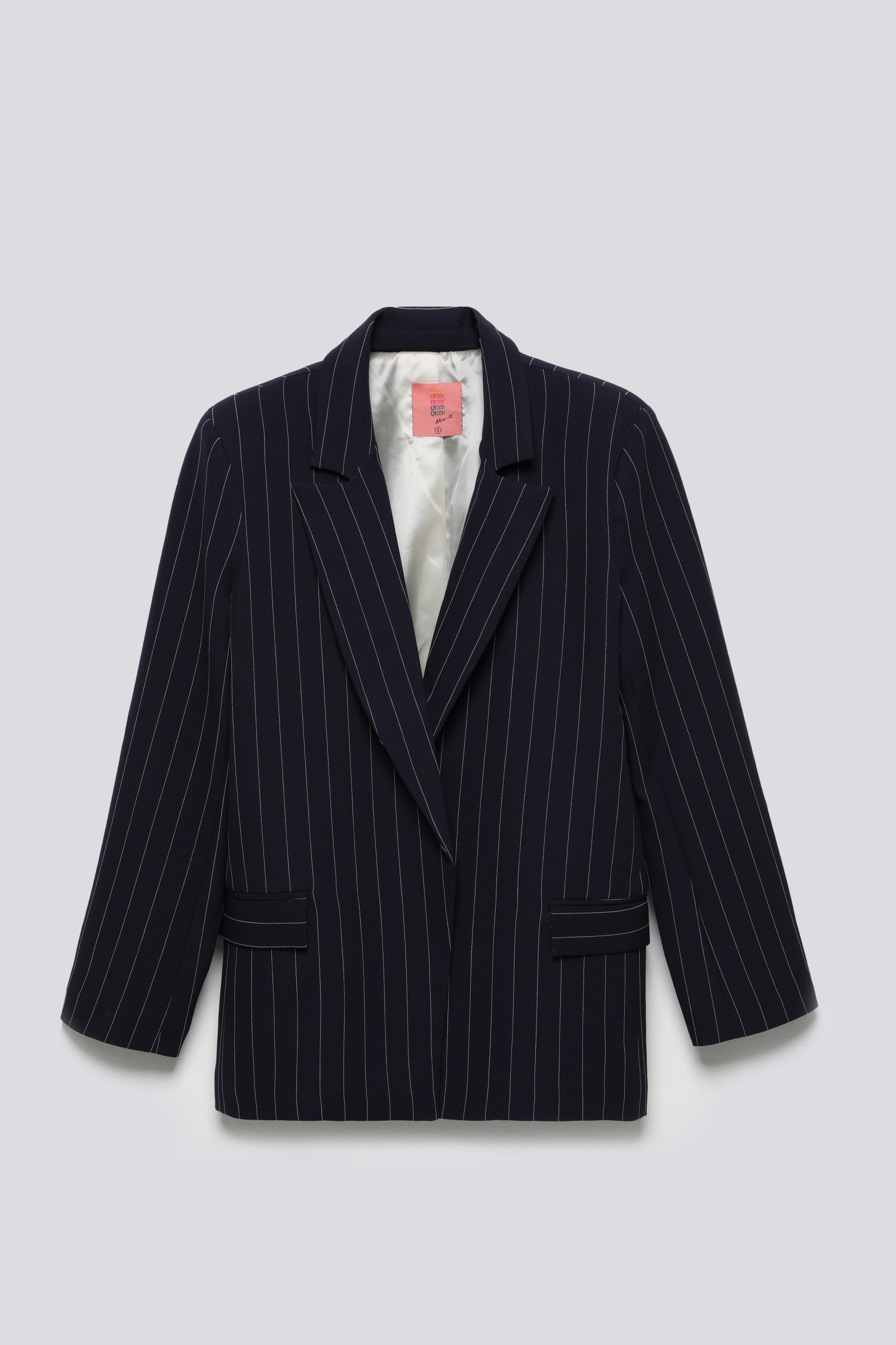 Line Detailed Blazer Jacket Navy