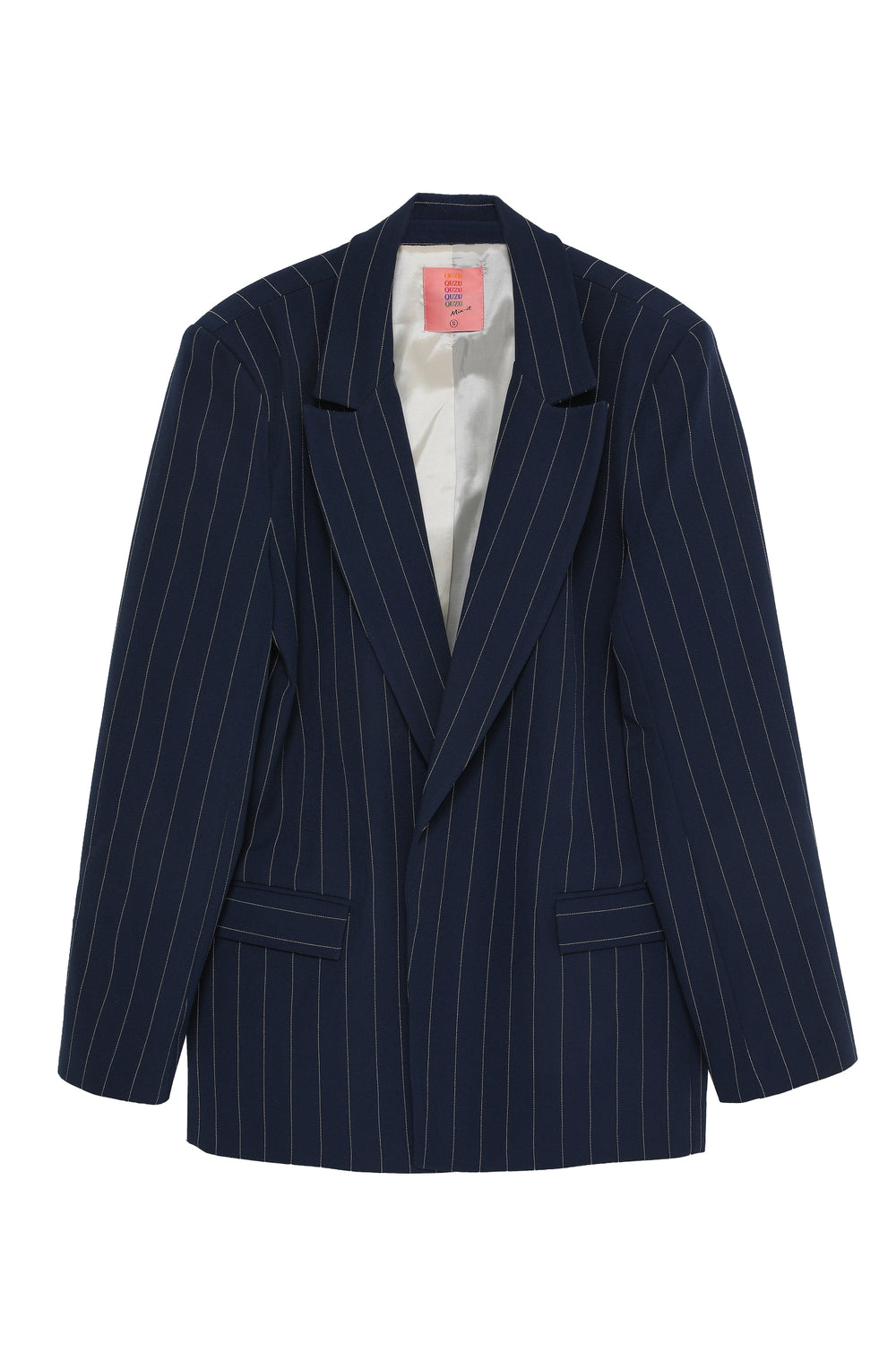 Line Detailed Blazer Jacket Navy