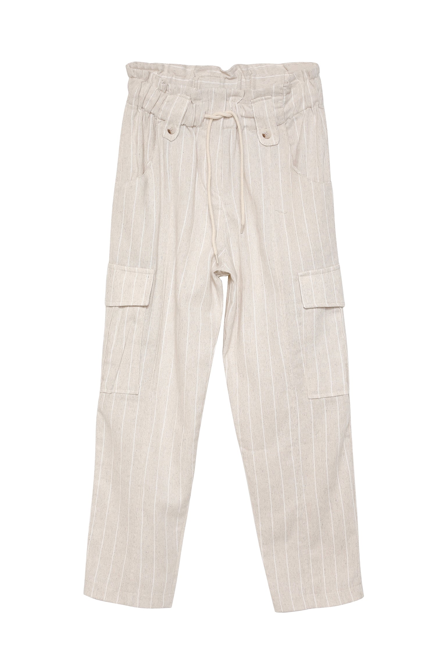 Linen Cargo Pants Natural