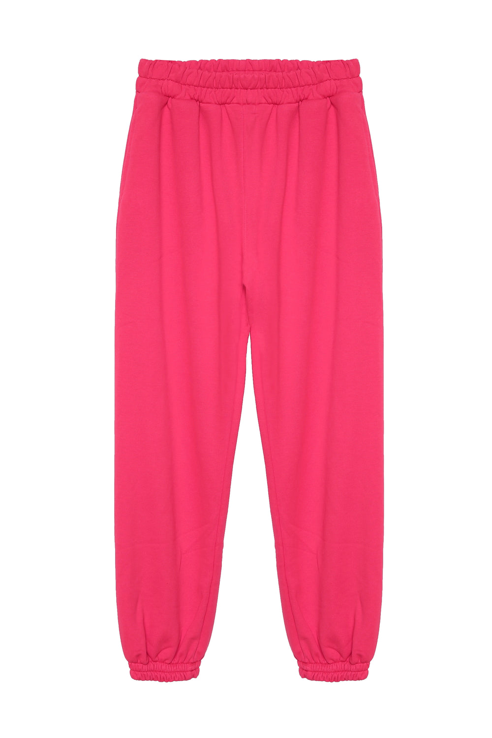 Elastic Waist Pocket Tracksuit Fuchsia