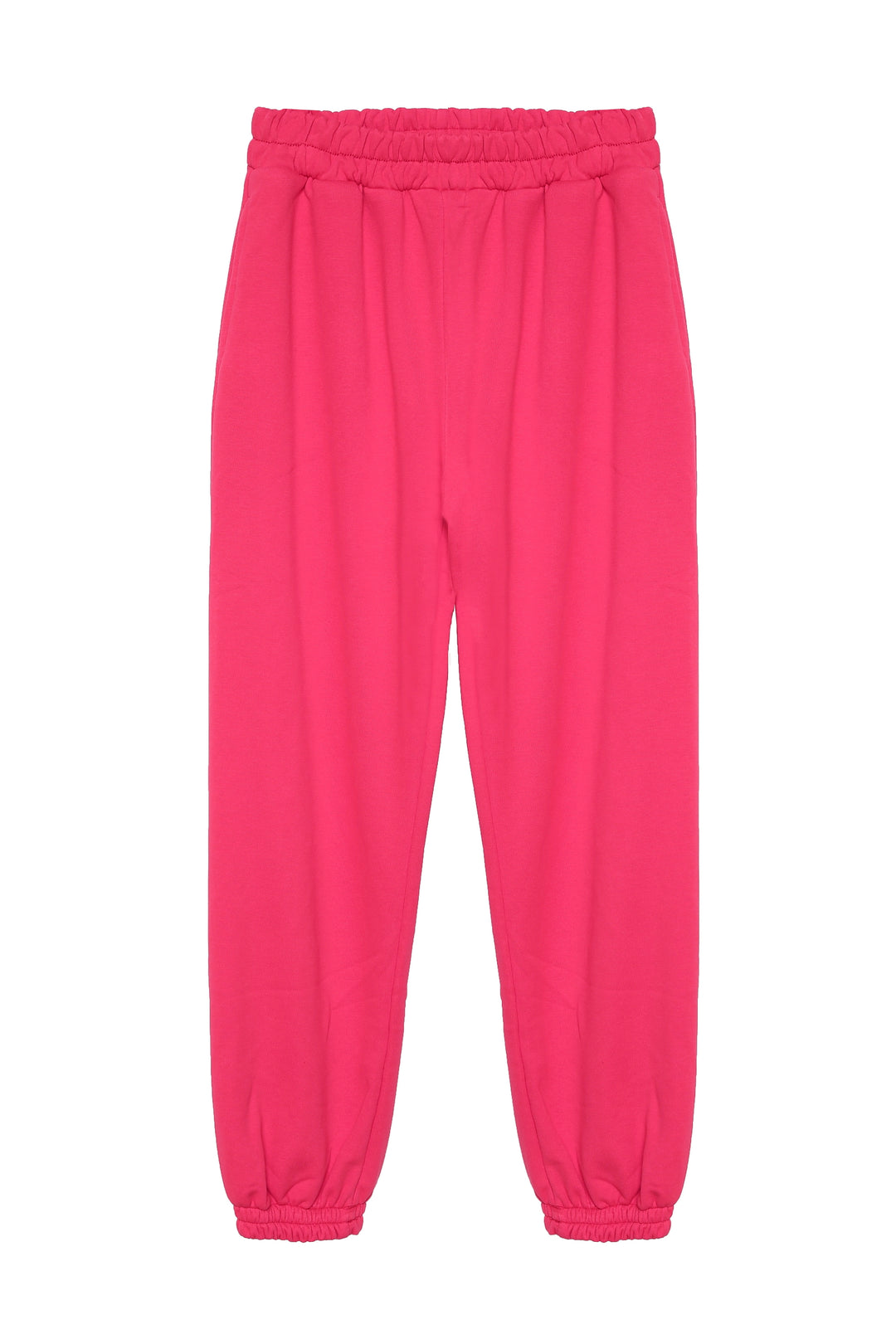 Elastic Waist Pocket Tracksuit Fuchsia