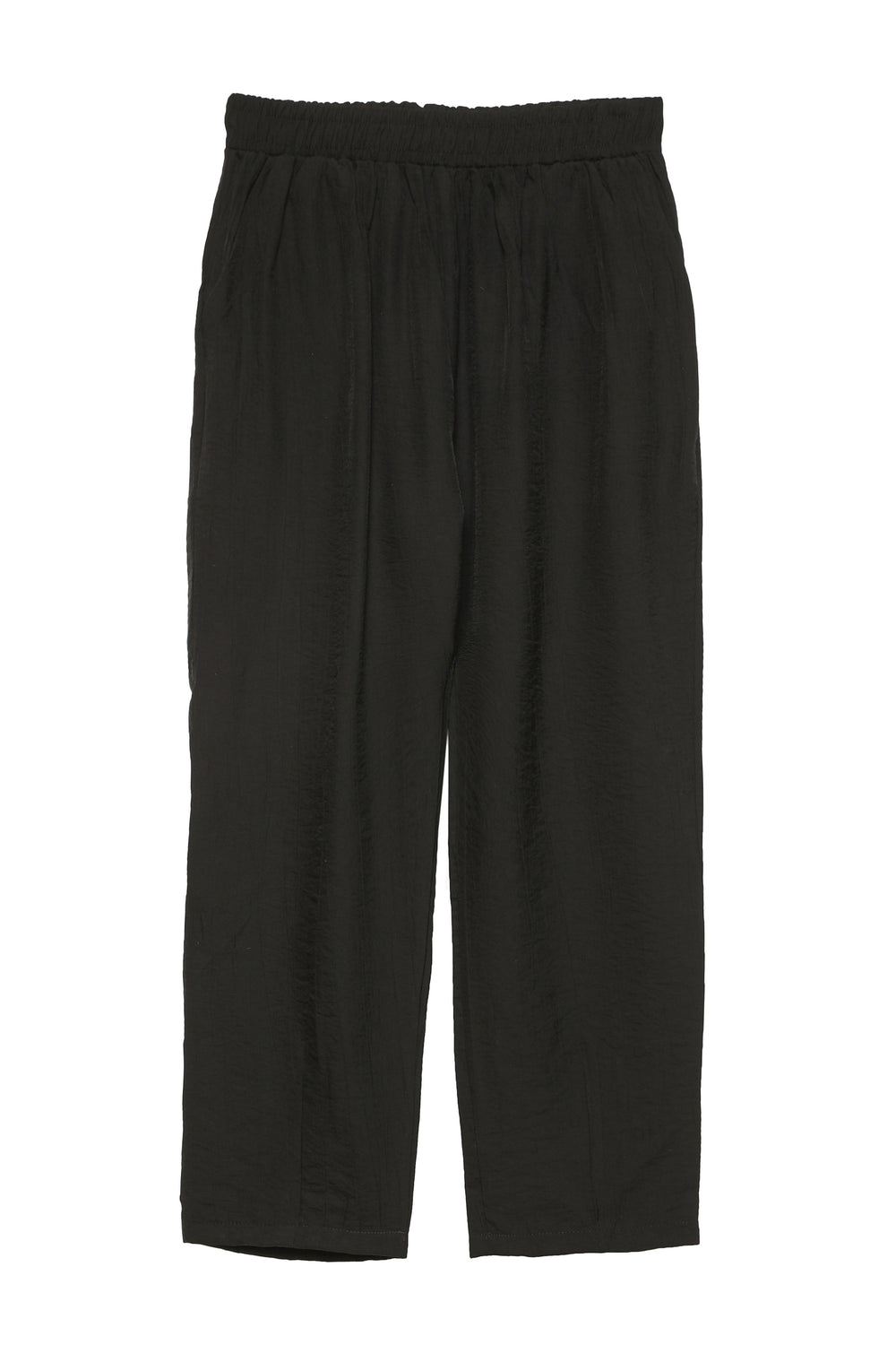 Elastic Waist Trousers Black