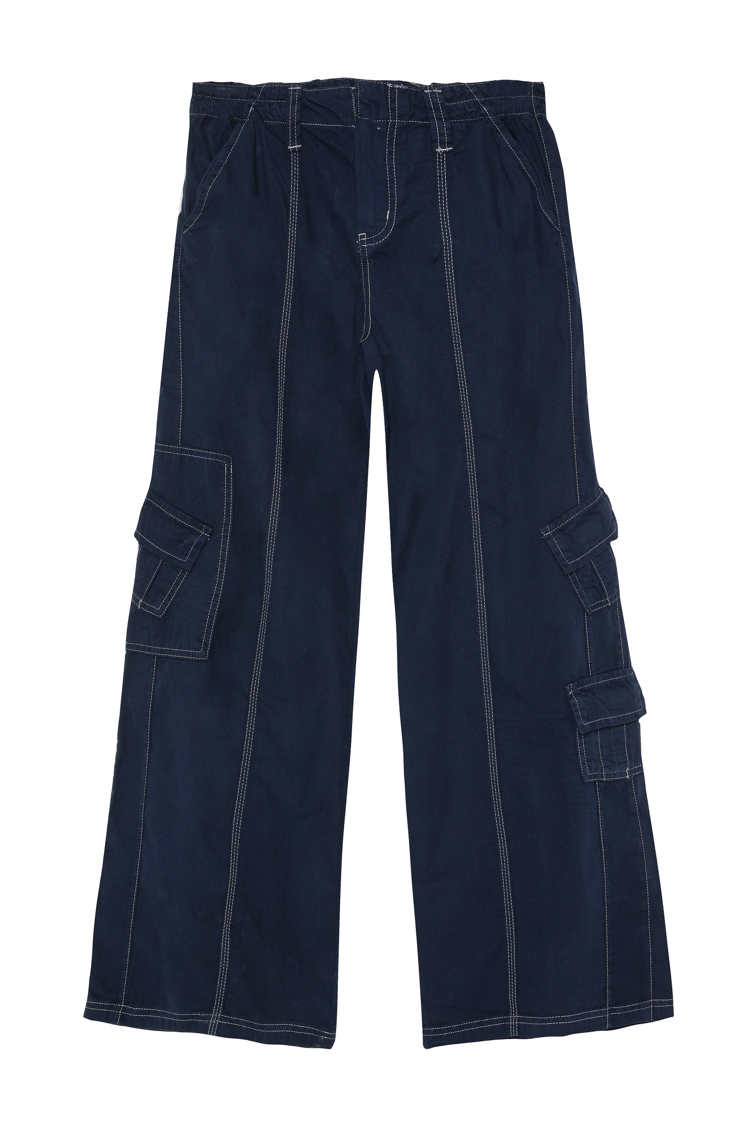 Mini Pocket Detailed Cargo Pants Navy