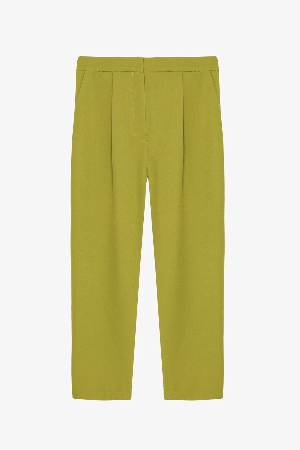 Beli Lastikli Kumaş Pantolon Olive