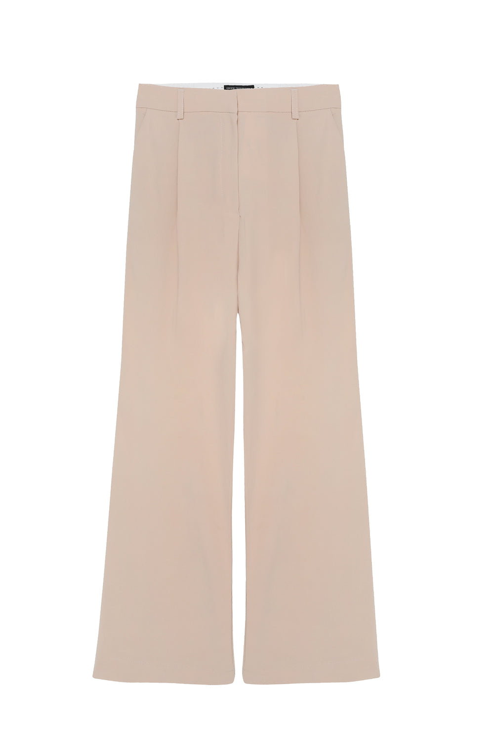 High Waist Wide Leg Trousers Stone