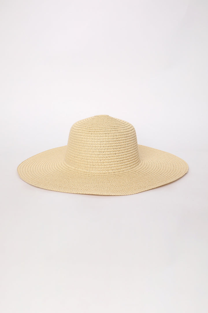 Straw Big Hat Beige