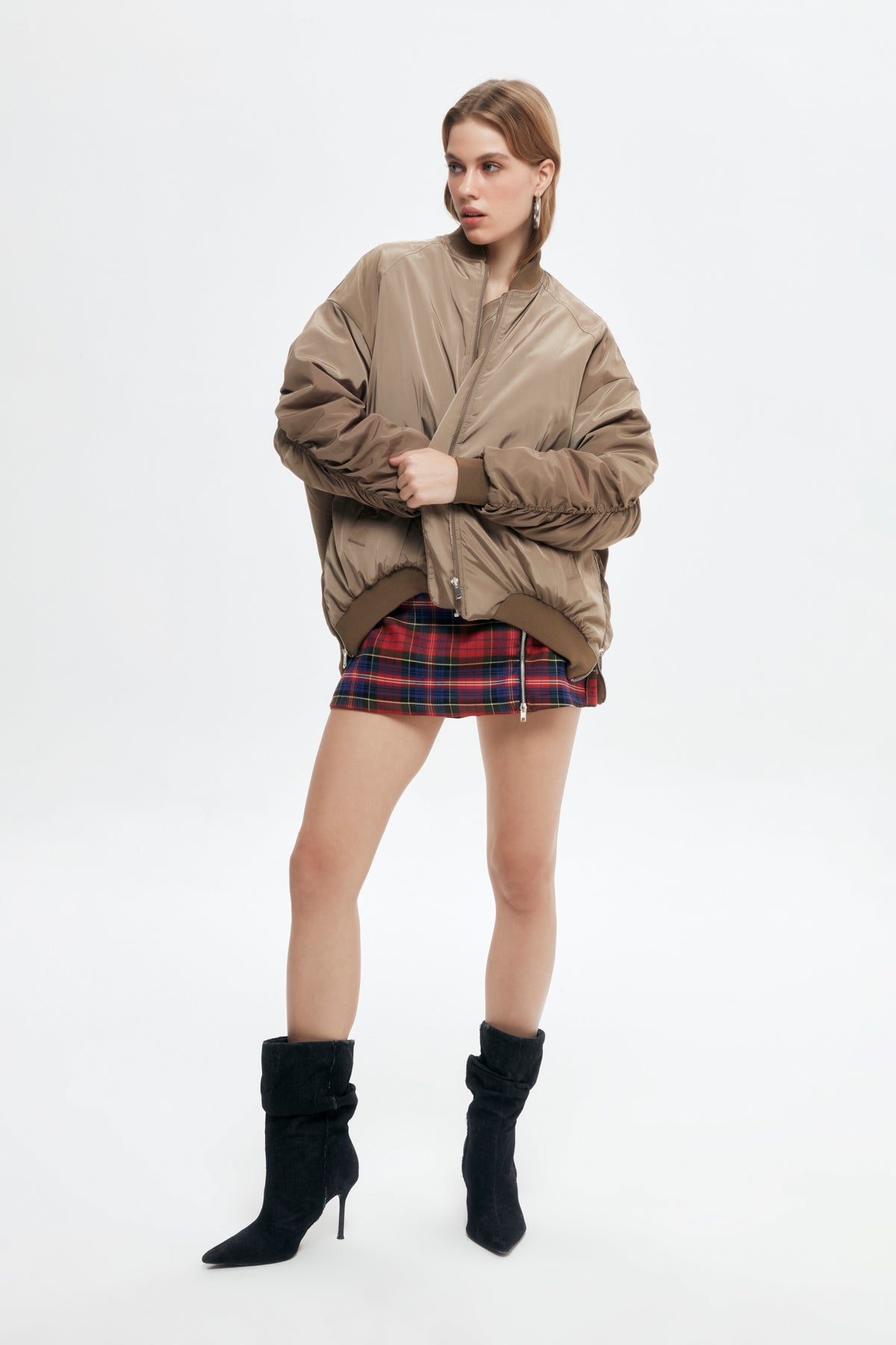 Oversize Puffer Jacket Khaki