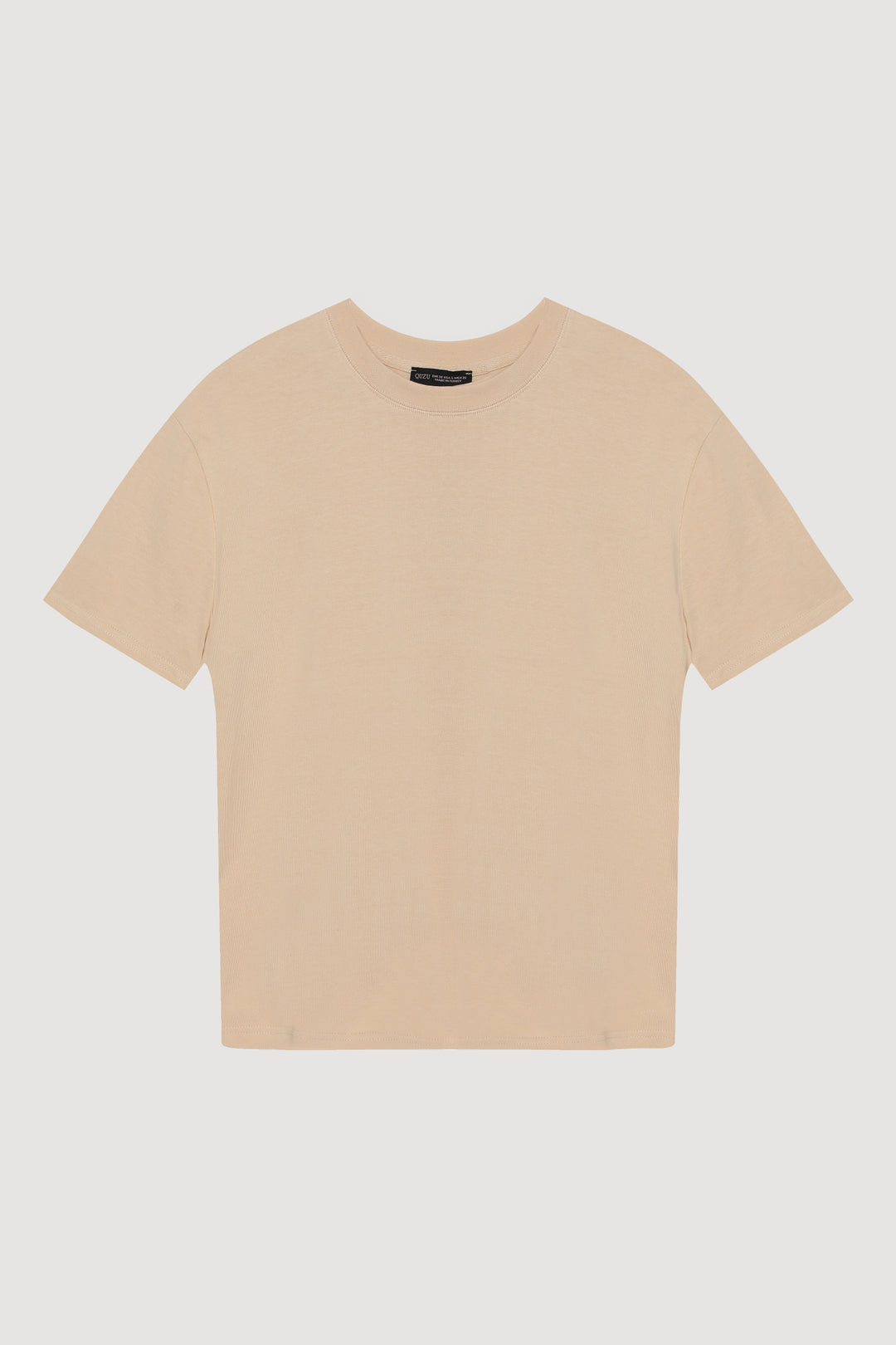 Oversize Basic Tişört Bej