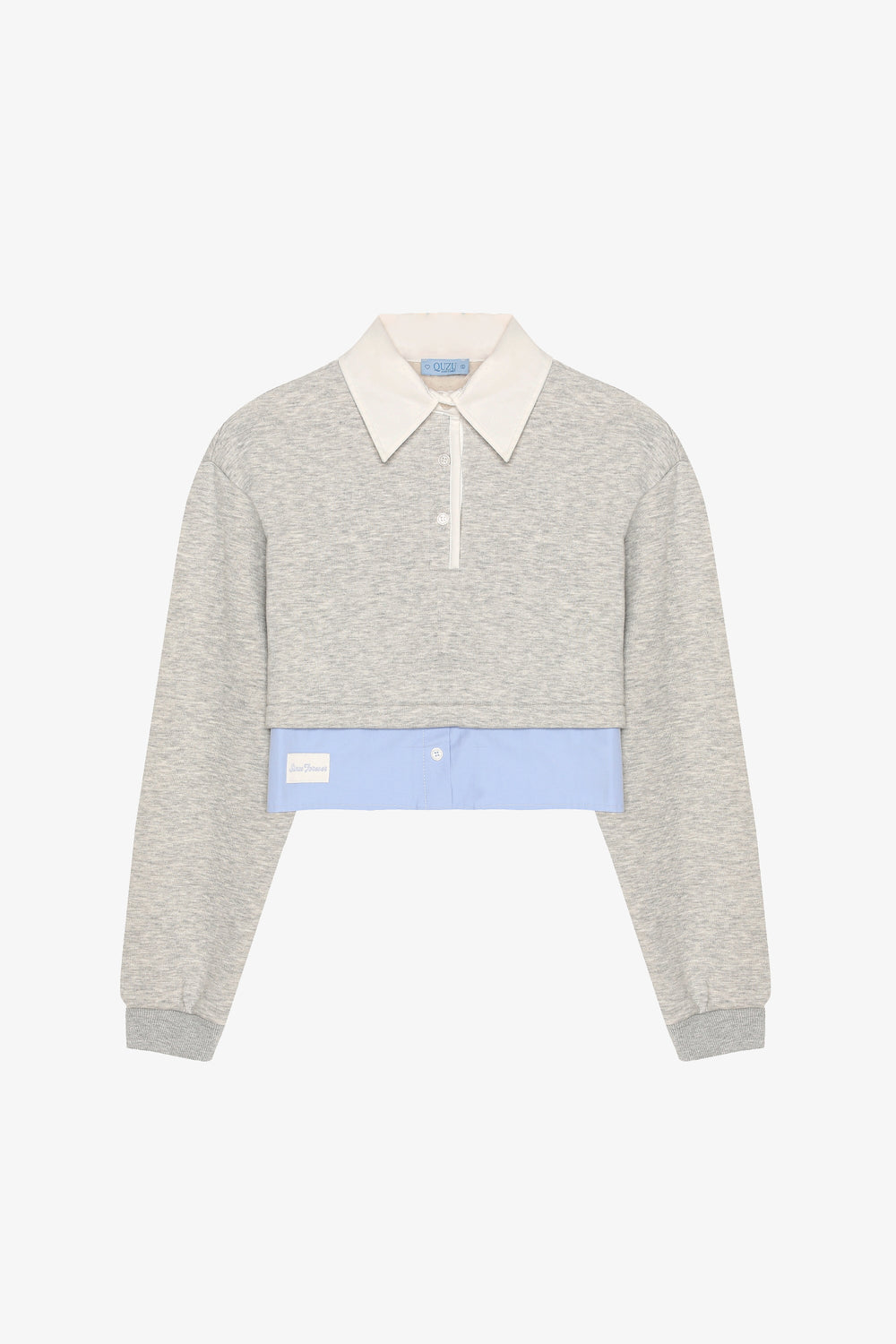 Gömlek Garnili Polo Yaka Sweatshirt Grimelanj