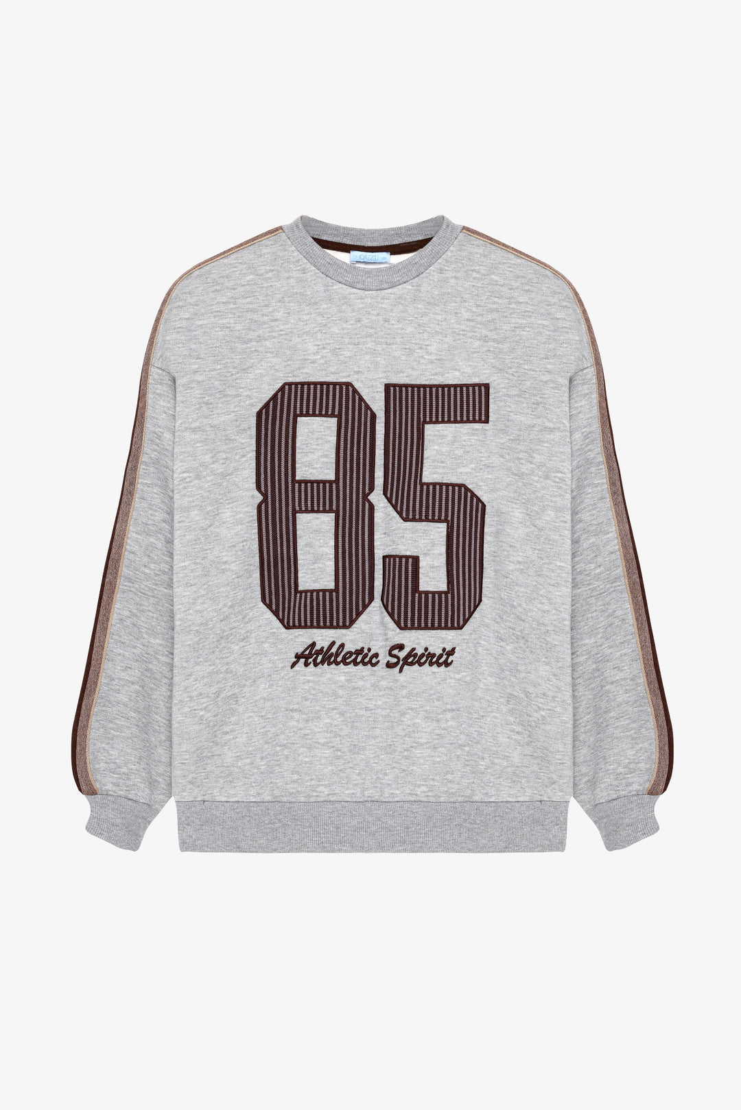 Aplike Nakışlı Oversize Sweatshirt Grimelanj