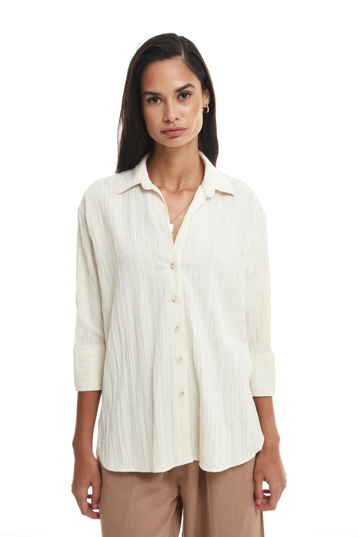 Fakir Cufflinked Shirt Natural