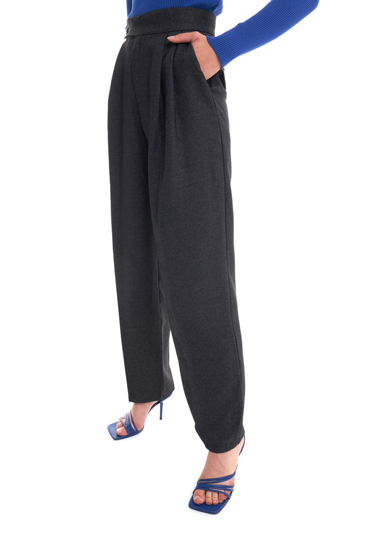 Double Pleated Trousers Anthracite