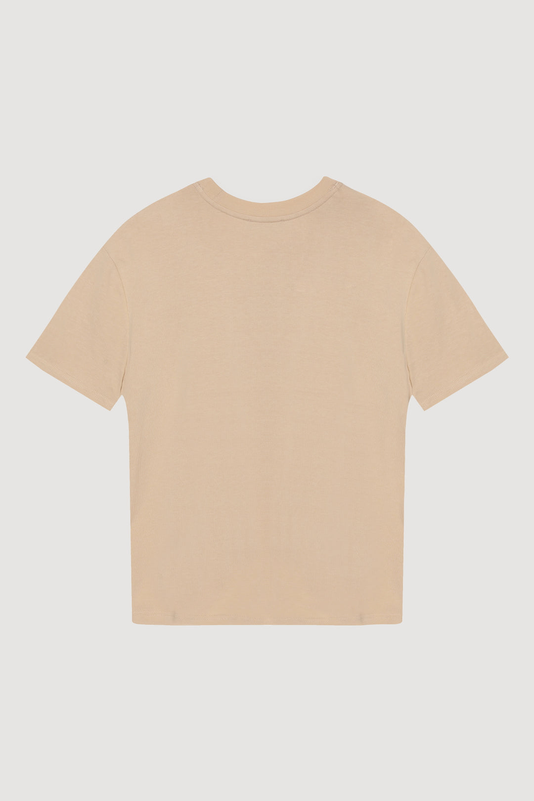 Oversize Basic Tişört Bej