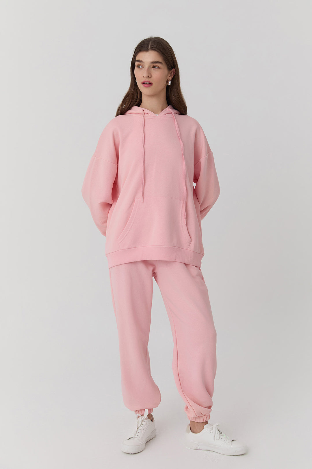 Oversize Hoodie Sweatshirt Pink