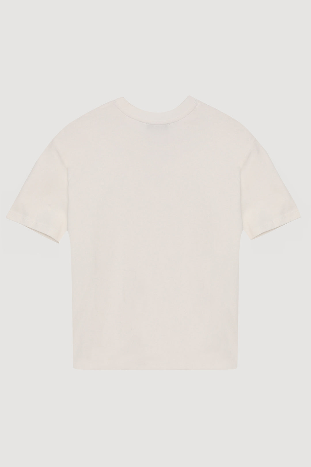 Oversize Basic Tişört Ekru