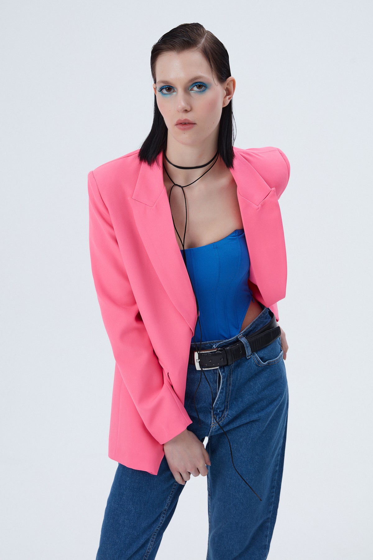 Blazer Jacket Neon Pink