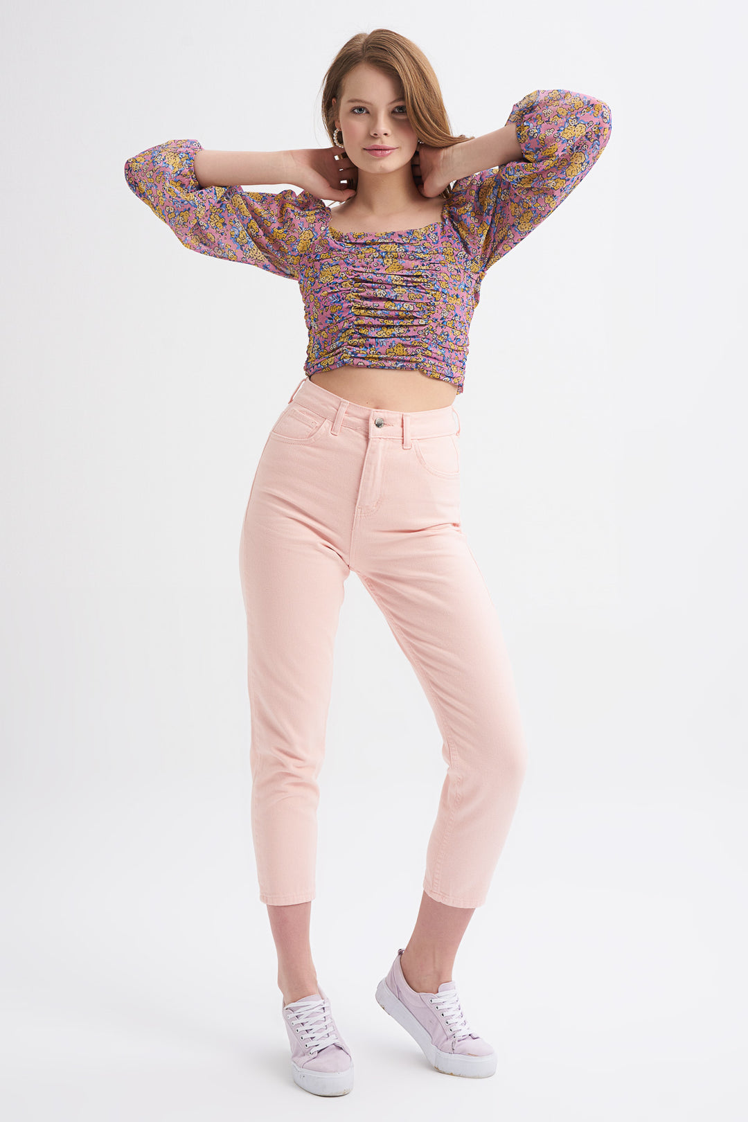 Gabardine Mom Jean Powder