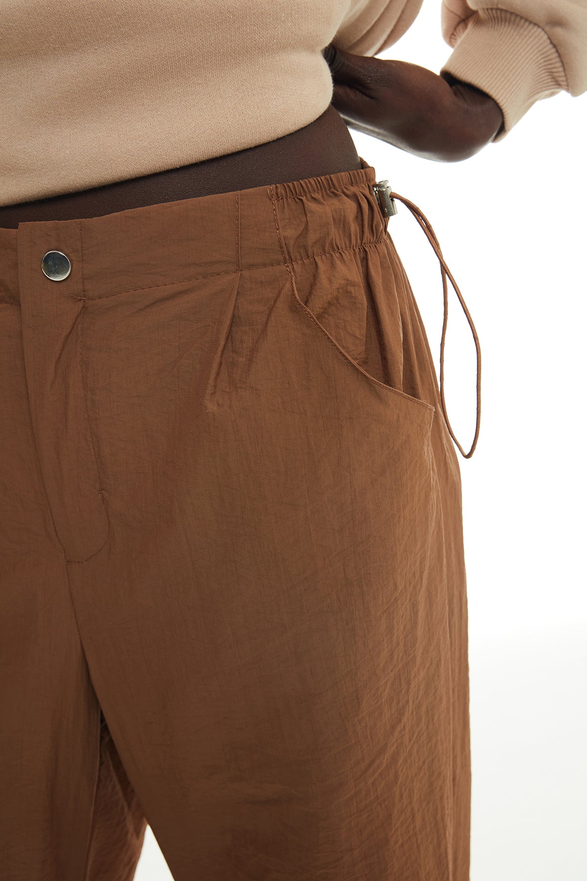 Parachute Jogger Pants Brown