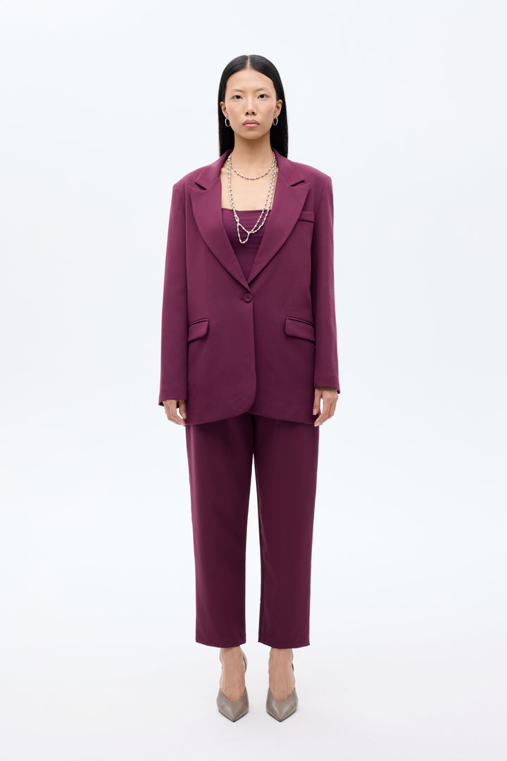 Blazer Ceket Mürdüm