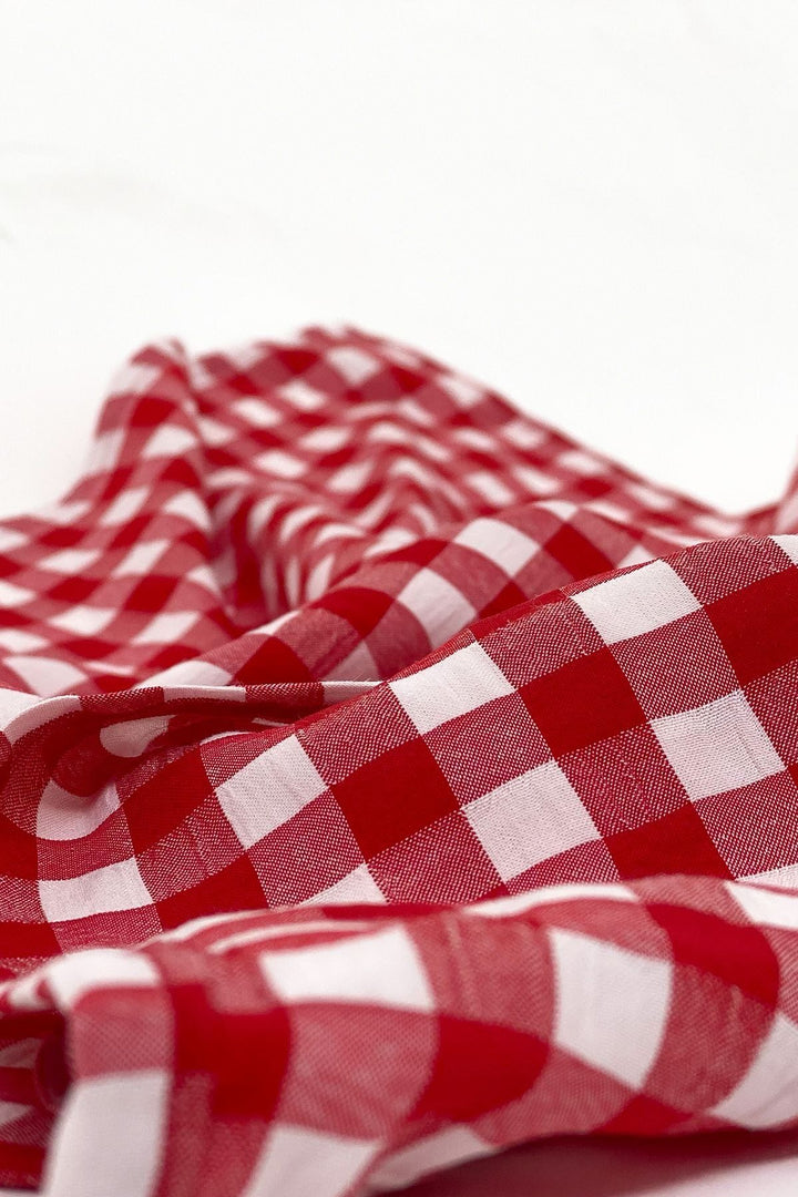 Desenli Bandana Kırmızı